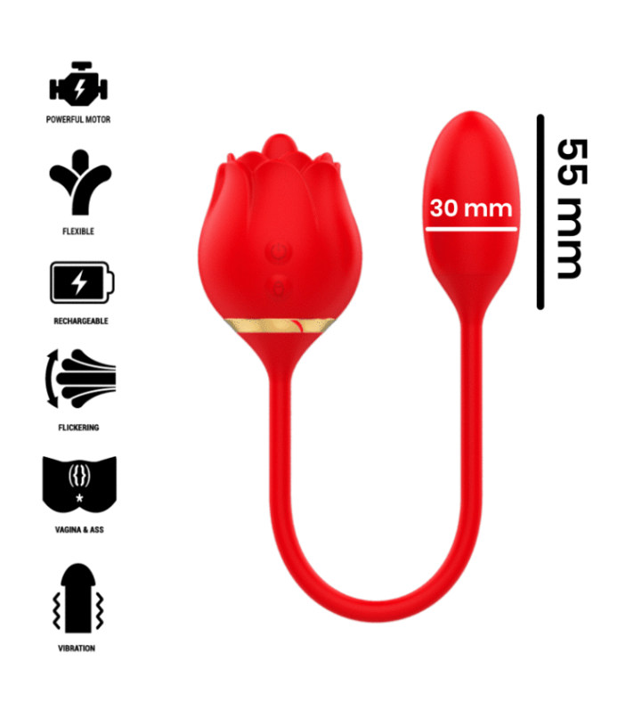 vibromasseur DOUBLE PLAISIR LÉCHANT + UF VIBRANT