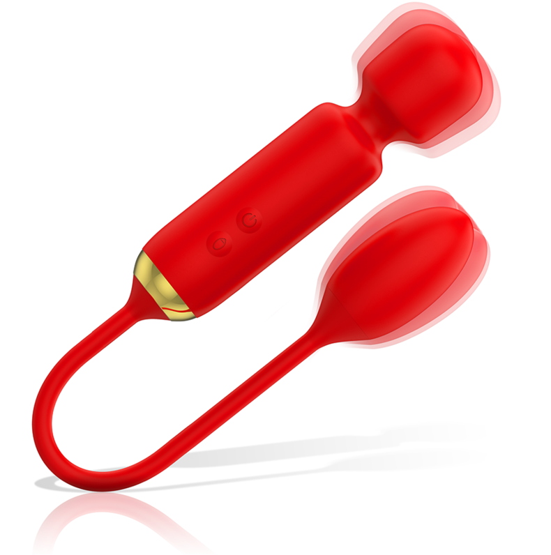 vibromasseur DOUBLE PLAISIR TOSCANA + œuf VIBRANT