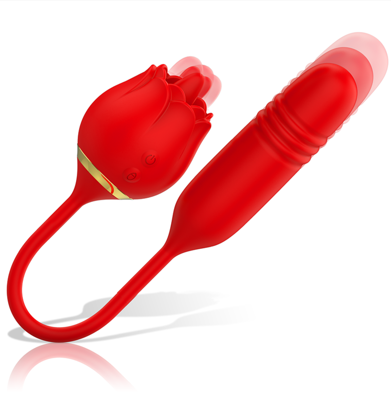 vibromasseur DOUBLE PLAISIR LÉCHANT + HAUT ET BAS
