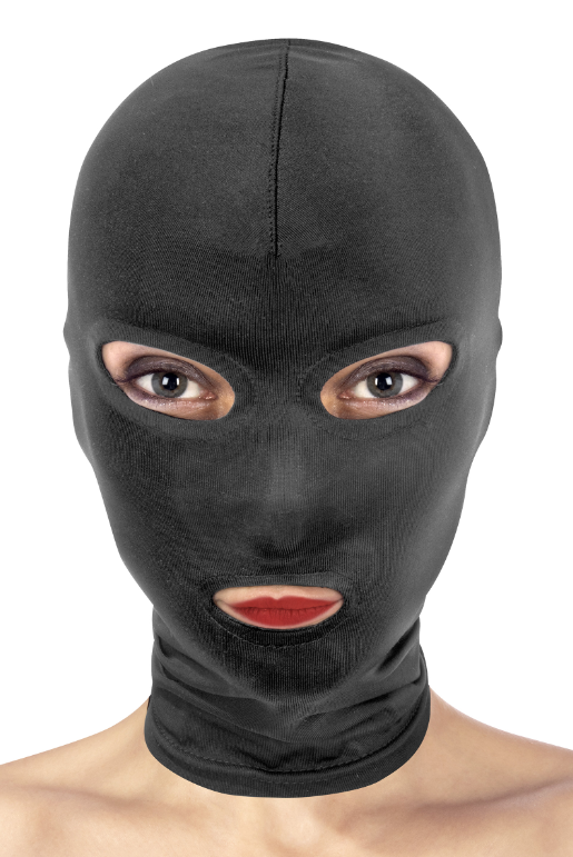 Cagoule yeux bouche fetish