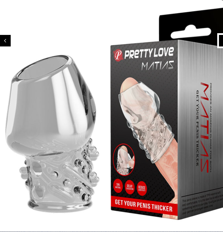 PRETTY LOVE - MATIAS PENIS PLUS EPAIS TRANSPARENT