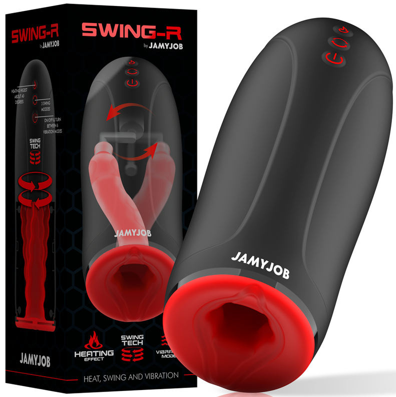 MASTURBATEUR EFFET CHAUFFANT SWING-R, SWING TECH ET VIBRATION