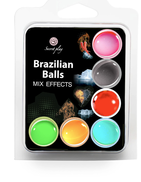 lubrifiant Set 6 brazilian balls mix effet