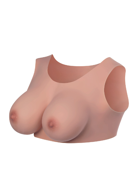 Buste seins réalistes décolleté peau foncé T XL