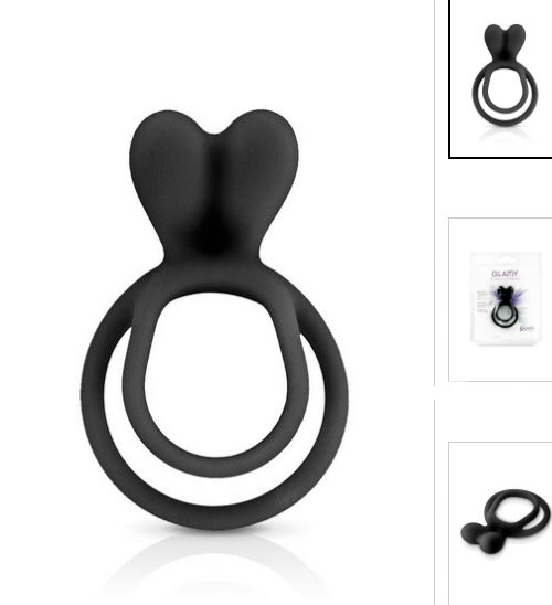 Anneau de pénis Double Cockring Black