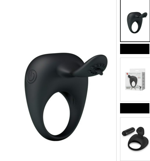 Cockring vibrant stimulateur Pretty Love Tonguo