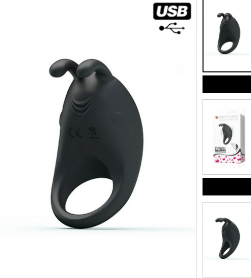 Cockring vibrant Pretty Love Rabbit Vibrator