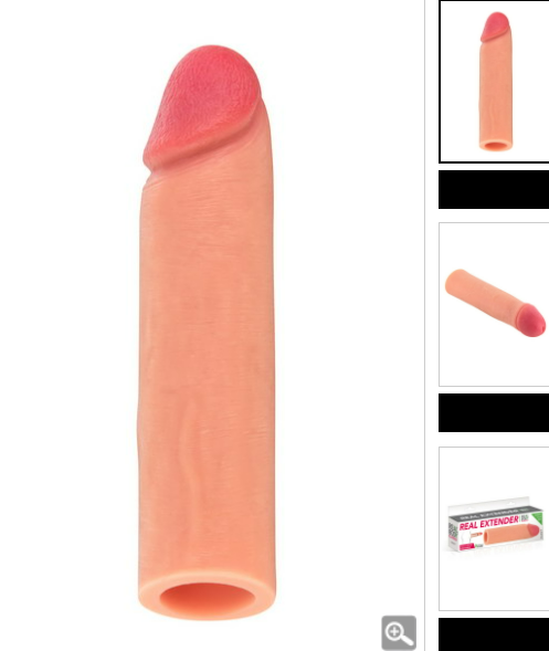 Gaine de pénis Extender Hardy Real Body