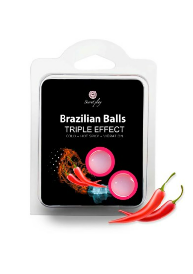 lubrifiant SET 2 BRAZILIAN BALLS TRIPLE EF