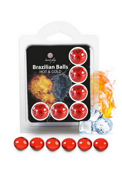 lubrifiant 6 HOT&COLD BRAZILIAN BALLS