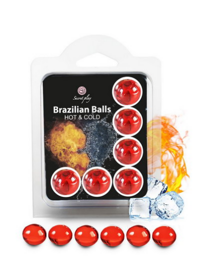 lubrifiant 6 HOT&COLD BRAZILIAN BALLS