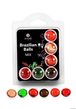 lubrifiant 6 FRUITS BRAZILIAN BALLS SET