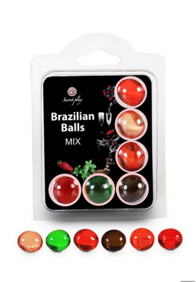 lubrifiant 6 FRUITS BRAZILIAN BALLS SET