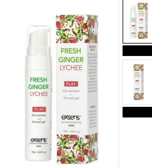 Gel excitant fraîcheur litchi Exsens 15ml
