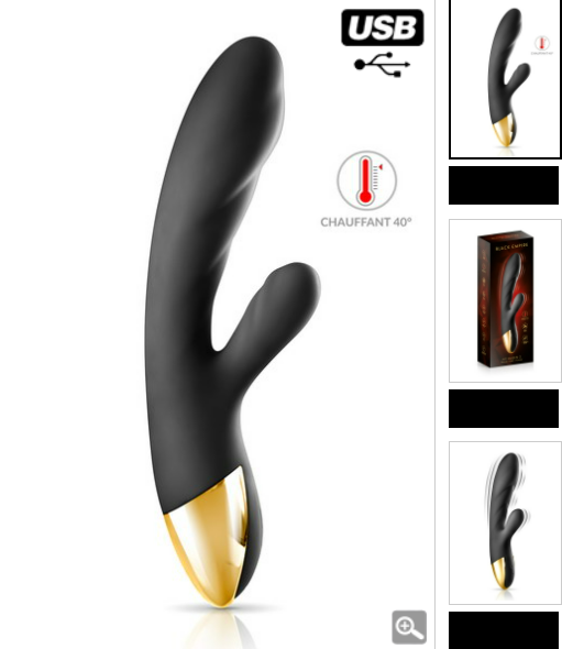 Vibromasseur chauffant My Queen 2 Black Empire