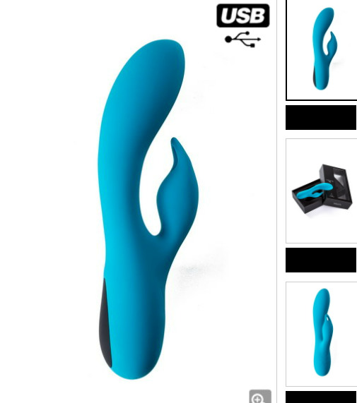 Vibromasseur rabbit bleu Dual Vibrator V2 Virgite