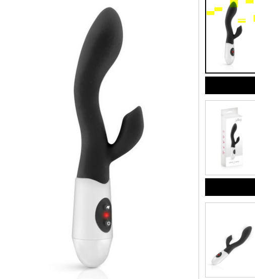 Vibromasseur rabbit noir puissant Naya Yoba