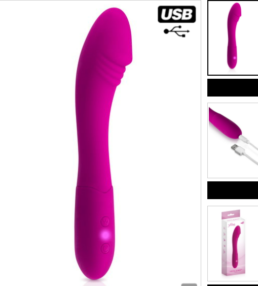 Vibromasseur point G Bianca G-Spot Yoba USB MonpointG.com Vibromasseur point G Bianca G-Spot Yoba USB MonpointG.com