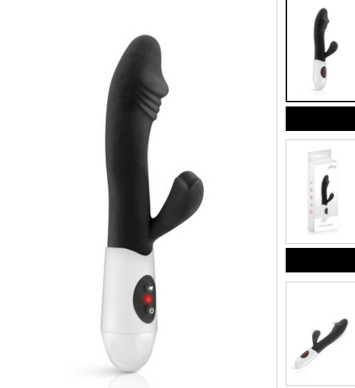 Vibromasseur rabbit noir 10 vitesses Elya Yoba