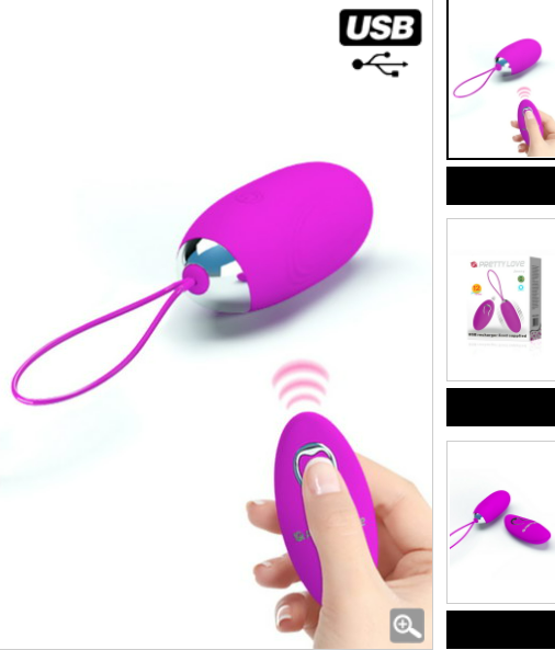 Oeuf vibrant 12 fonctions Pretty Love Jenny USB
