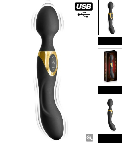 Vibromasseur wand luxe My Goddess Black Empire