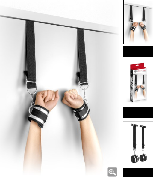 Menottes de suspension de porte Fetish Tentation
