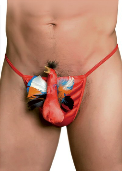 DÉGUISEMENT HOMME STRING COQ ROUGE