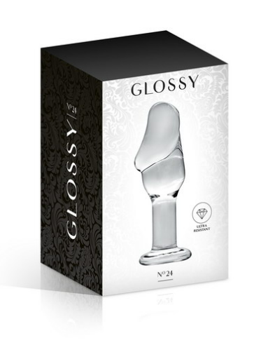 Plug anal avec gland Glossy Toys 24 Clear