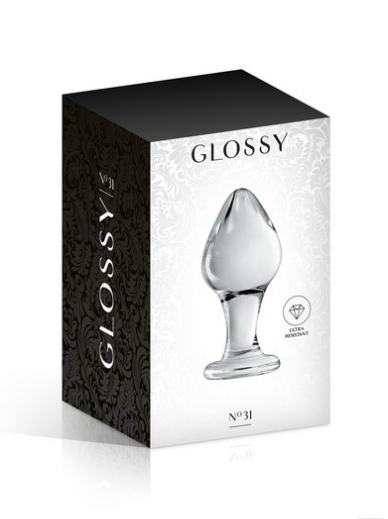 Plug anal boule pointue Glossy Toys 31 Clear