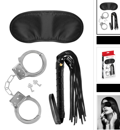 Kit 3 pièces soumission Fetish Tentation