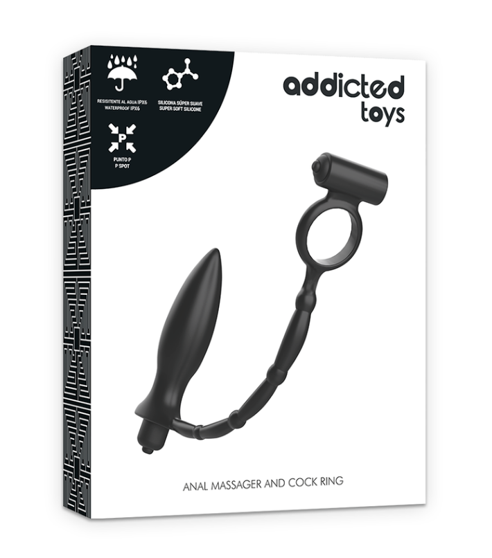 PLUG ANAL ADDICTED TOYS AVEC ANNEAU VIBRANT