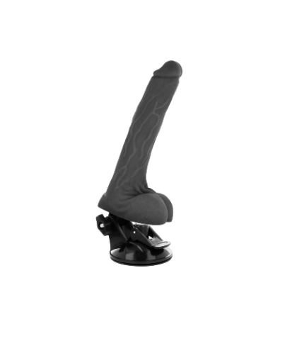 Basecock realistic vibrateur télécommande noir 19 cm