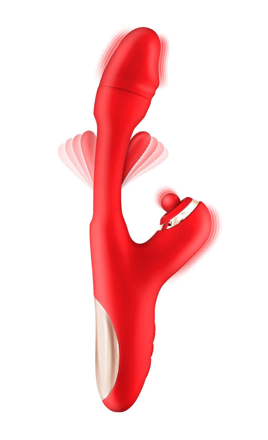 Vibromasseur rabbit 3-en-1 avec tapotem , Joyfully