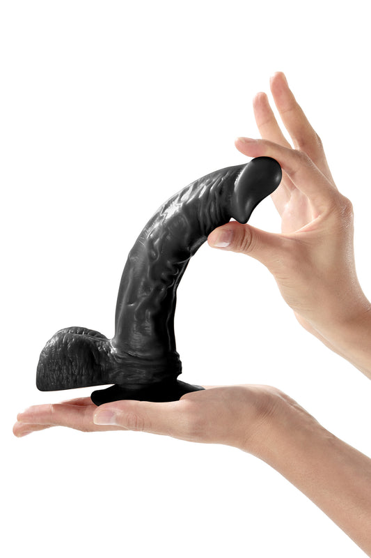 gode ventouse réaliste noir 23cm