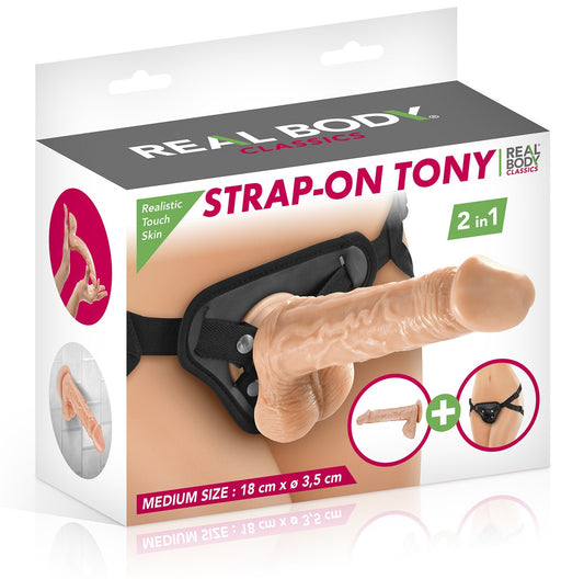 gode ceinture 18cm , Strap-On Tony
