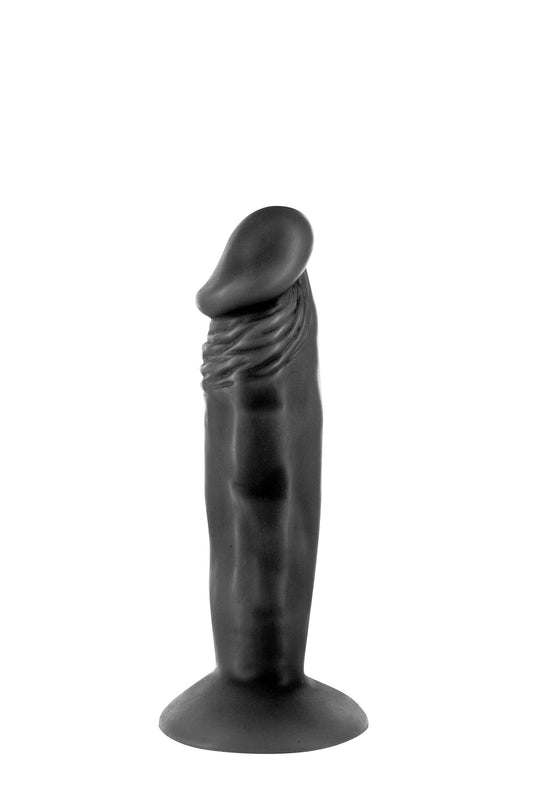 gode ventouse réaliste noir 16cm