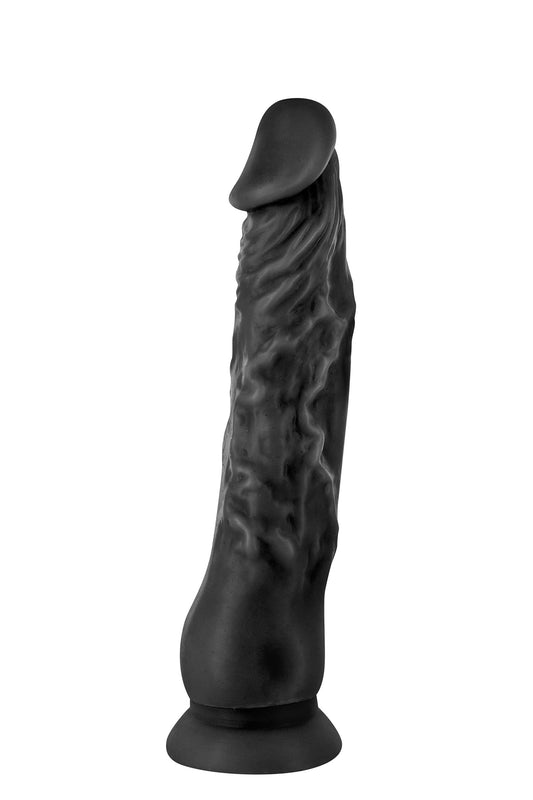 gode ventouse réaliste noir 21,5cm