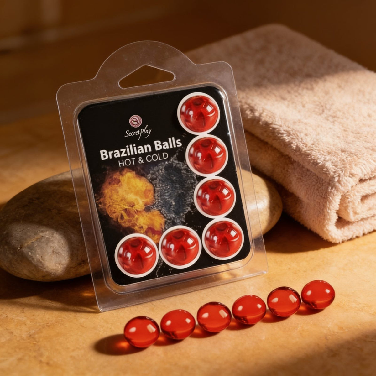 lubrifiant 6 HOT&COLD BRAZILIAN BALLS — mise en situation