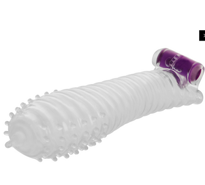 MANCHE PÉNIS TEXTURÉE OHMAMA AVEC BALLE VIBRANTE