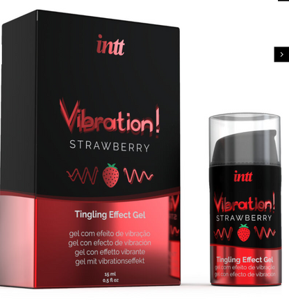Gel vibrant INTT Vibration! fraise 15 ml