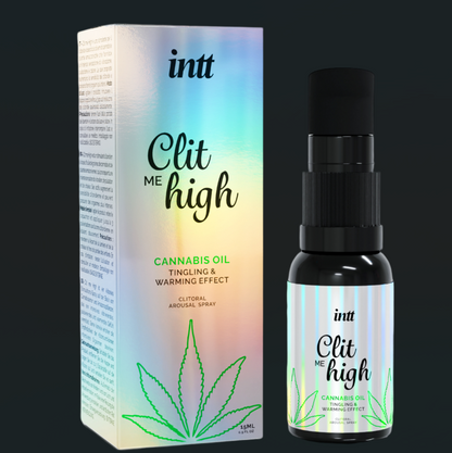 Stimulant clitoridien INTT Clit Me High — huile de cannabis 15 ml