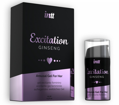 Gel excitant féminin INTT Excitation ginseng 15 ml