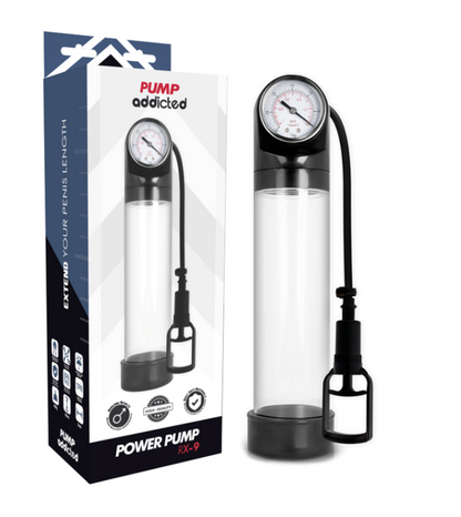 Pompe à pénis manuelle Addicted RX9 — manomètre