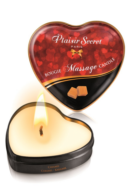 Bougie de massage cœur caramel 35 ml