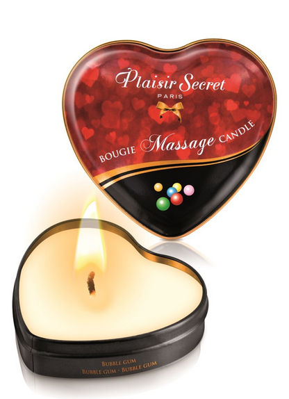 Bougie de massage cœur bubble gum 35 ml