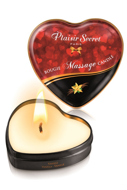 Bougie de massage cœur vanille 35 ml