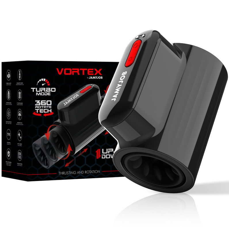 MASTURBATEUR VORTEX ET ROTATION TECH TURBO MODE