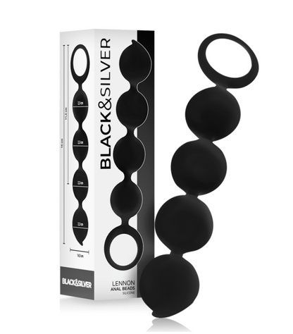 Chapelet anal Lennon — 4 sphères silicone 15 cm