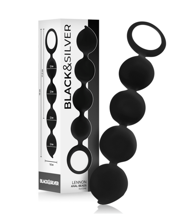 CHAPELET ANAL LENNON 4 SPHÈRES SILICONE 15 CM