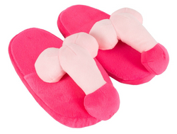 Chaussons en peluche Pénis